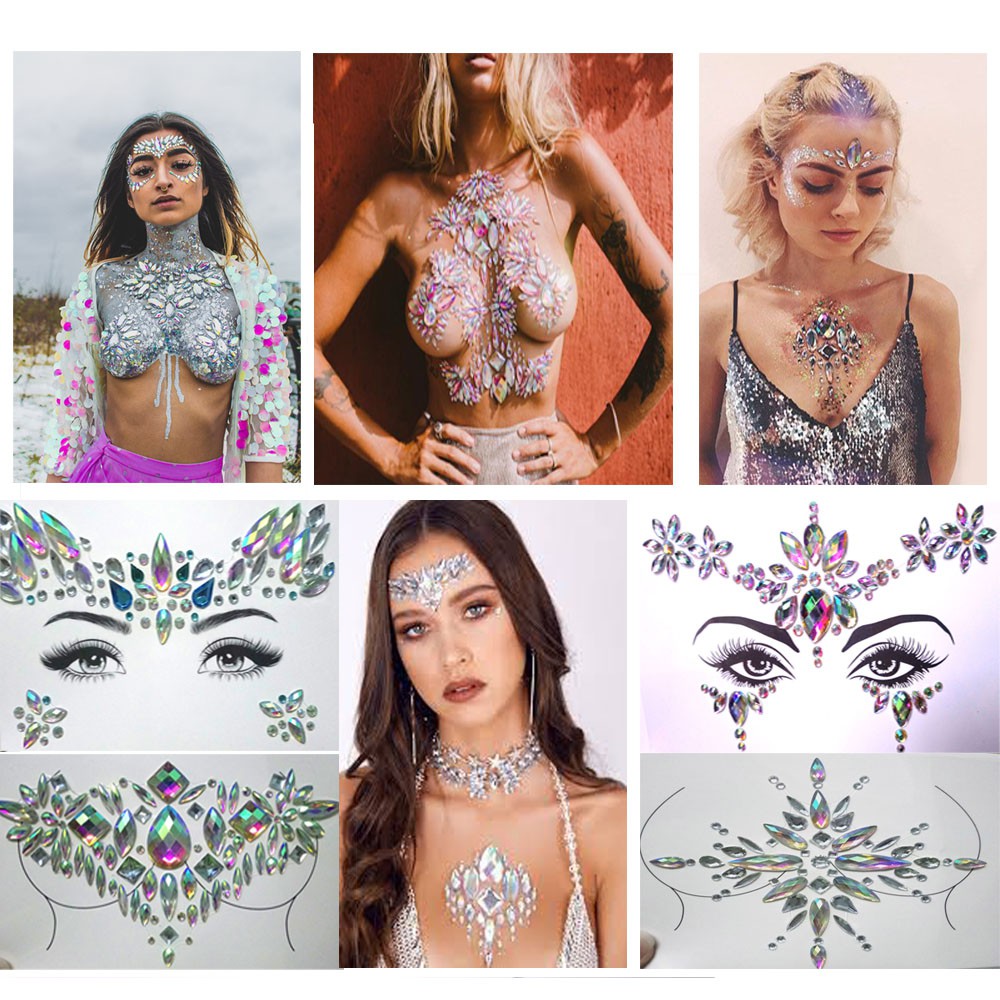 Đá đính makeup đẹp | đính đá trang điểm | đính mắt tiệc sự kiện rave | face crystal outfit | BigBuy360 - bigbuy360.vn