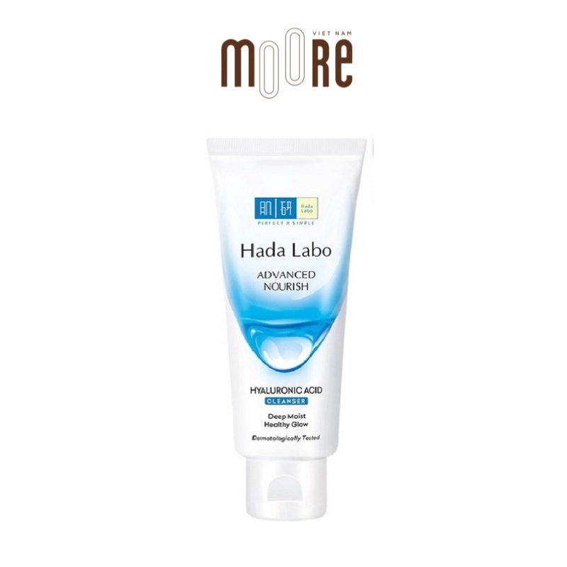 Sữa rửa mặt mềm mịn da HADA LABO Advanced Nourish/ Pro Aanti Aging/ Acne Care/ Perfect White Cleanser 80G