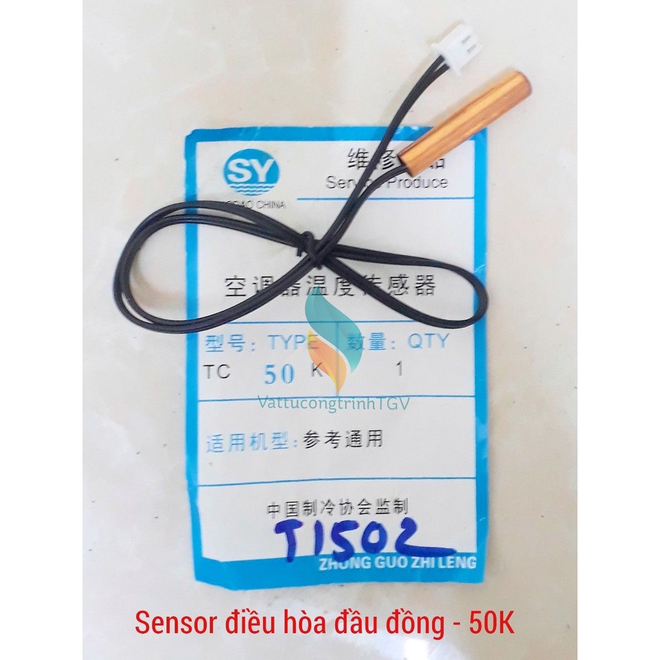 Sensor cảm biến nhiệt độ điều hòa đầu đồng 50K