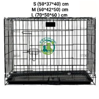 Lồng chuồng chó mèo , lồng sơn tĩnh điện cho chó thú cưng size M