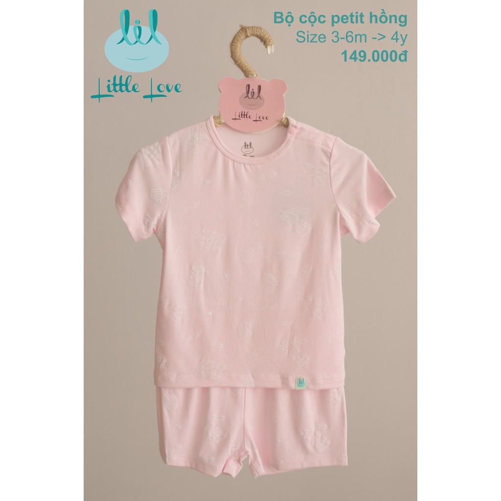 Bộ Quần Áo Cộc Cài Vai Litter Love Pettit - LIL _ Size từ 18 Tháng - 4 Tuổi, Bé Trai Bé Gái