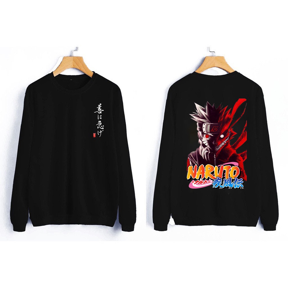 Áo Naruto - BST Áo nỉ sweater Naruto in hình uchiha - sasuke - kakashi mẫu đẹp