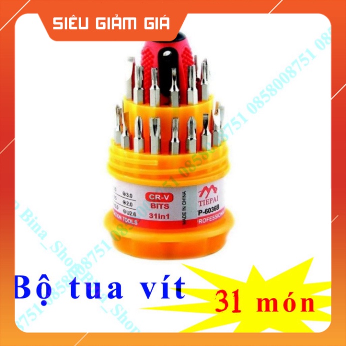 Bộ tua vít đa năng 31 in 1 tiện dụng gồm 31 đầu vít đa năng HTI