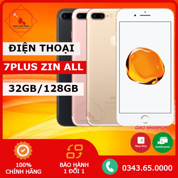Điện thoại IP 7Plus 32GB/128GB lock/quốc tế Zin all bảo hành lỗi đổi máy mới