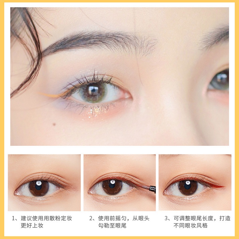 [Hàng mới về] Bút kẻ mắt Xixi nhiều màu sắc chống thấm nước chống thấm mồ hôi lâu trôi