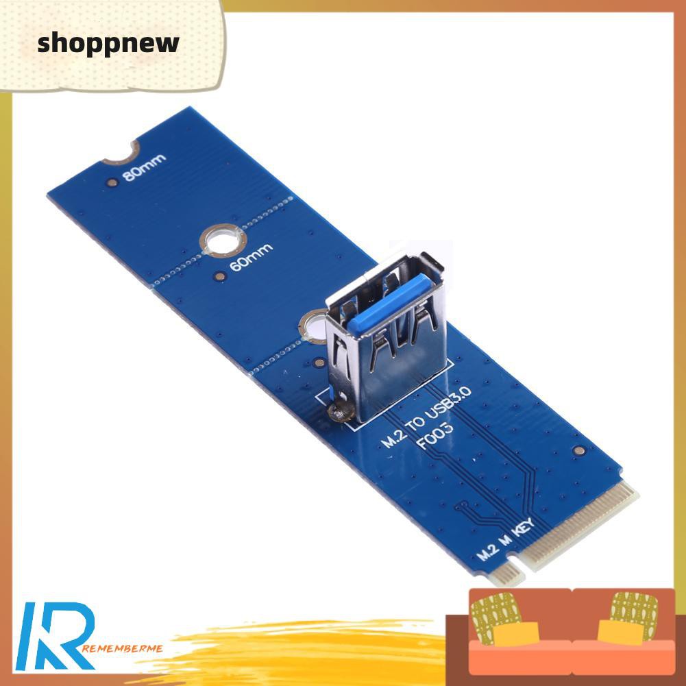 Shoppnew NGFF M.2 To USB 3.0 PCI-E Express Riser Card Adapter for BTC Mining