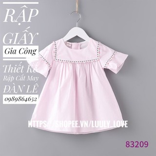 83209 rập giấy_ áo bé gái