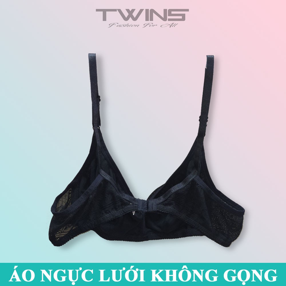 Áo ngực không gọng nữ Jolie 9024 không mút chất ren mỏng ôm nguyên ngực thoải mái quyến rũ size 34-36-38-40