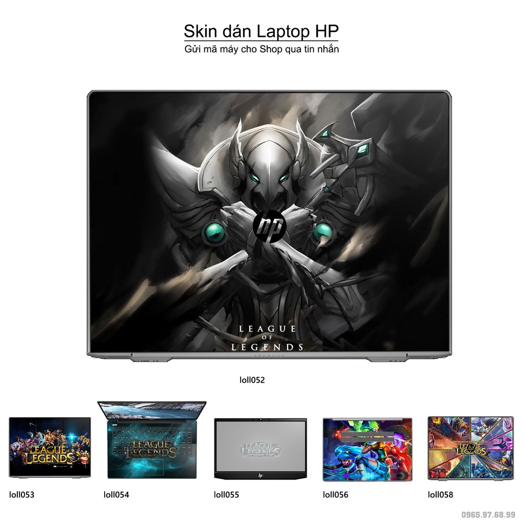 Skin dán Laptop HP in hình Liên Minh Huyền Thoại nhiều mẫu 7 (inbox mã máy cho Shop)