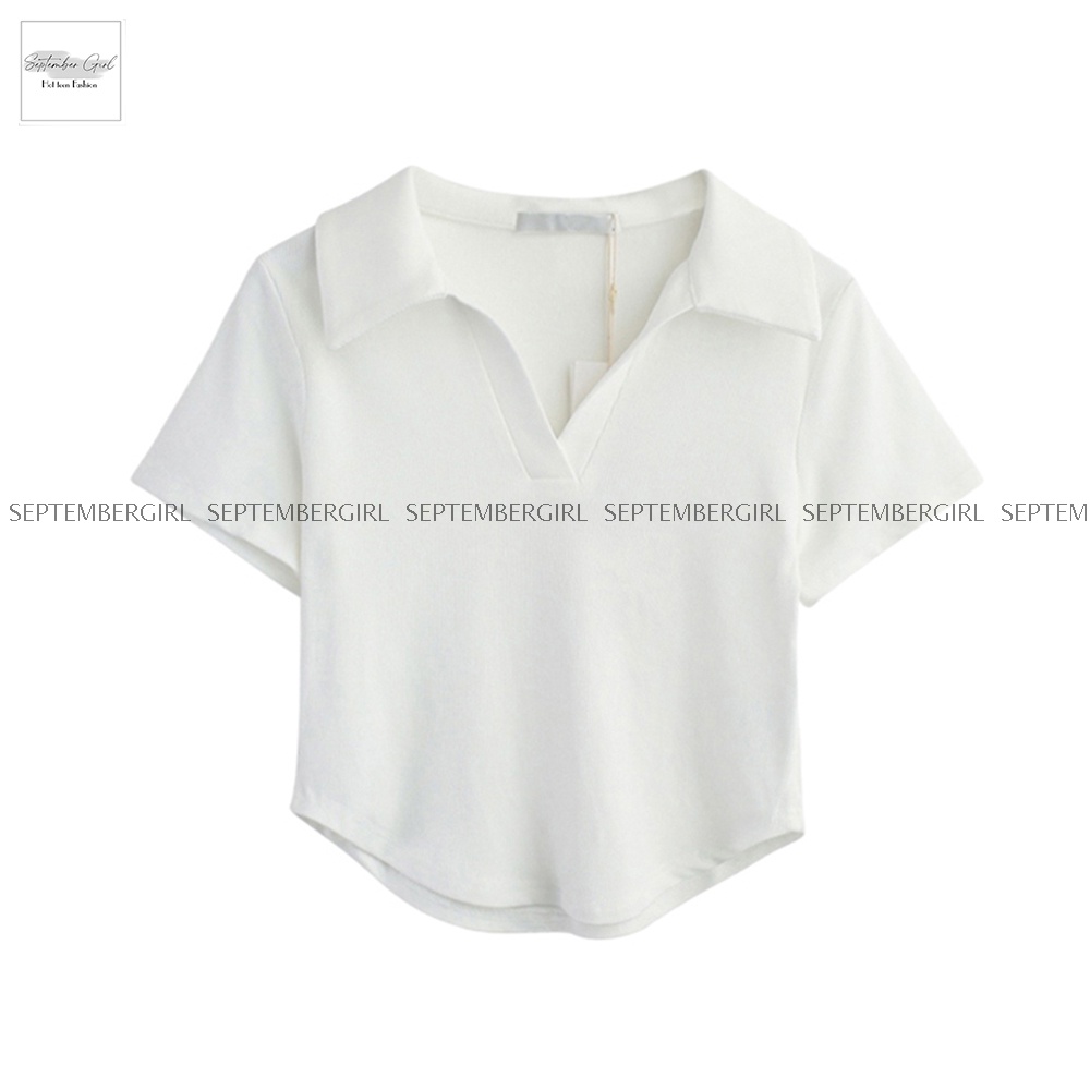 Áo polo nữ cổ bẻ dáng body SEPTEMBERGIRL AO TOP NU 001