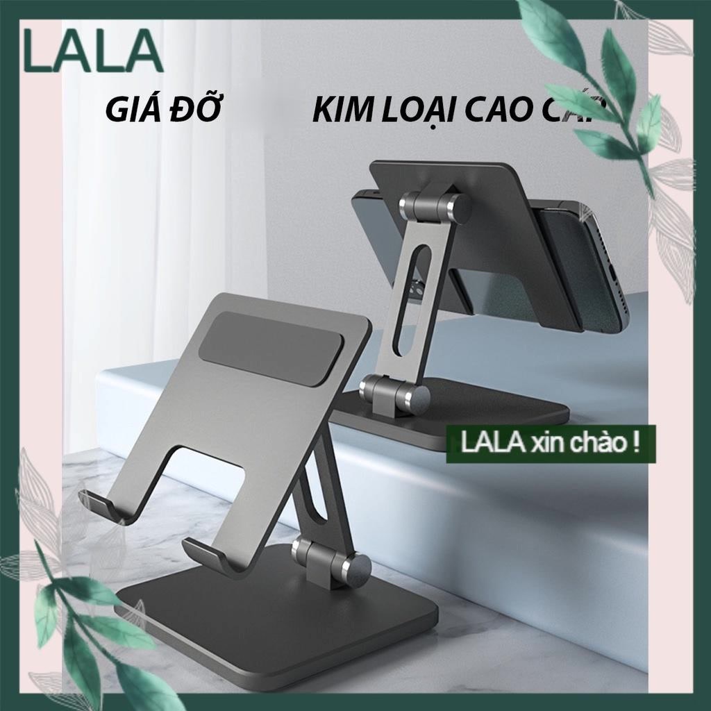 GIÁ ĐỠ / KỆ ĐỂ CHO IPAD / TABLET / ĐIỆN THOẠI KIM LOẠI NHÔM - CAO CẤP - NÂNG CHỈNH ĐỘ CAO ĐA NĂNG - CHỐNG TRƯỢT