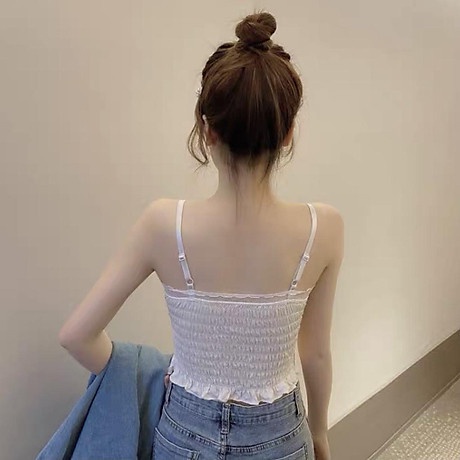 Áo Lót Ngực Bra 2 Dây Thân Dài Viền Ren Quyến Rũ Thon Gọn Gợi Cảm Có Đệm Nâng Ngực C05