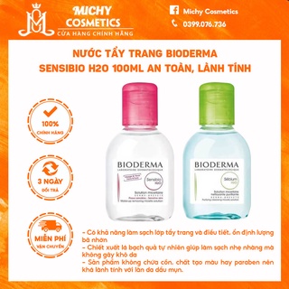 Nước tẩy trang Bioderma Sensibio H2O 100ml an toàn, lành tính