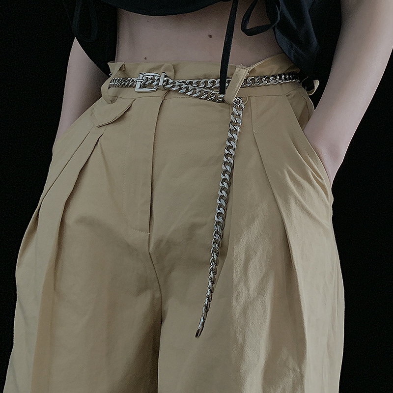Thắt Lưng Phối Dây Xích Phong Cách Hip Hop Cá Tính