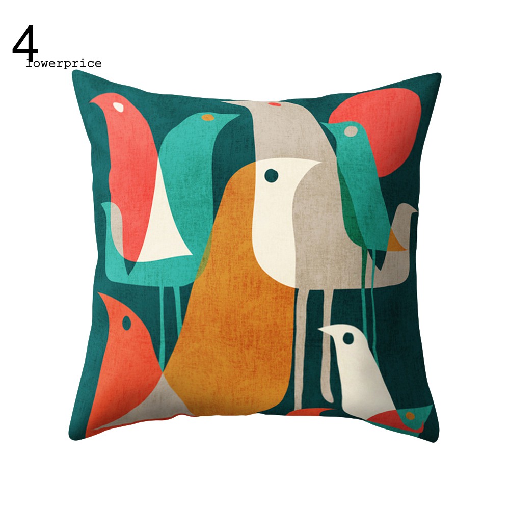 LP_Geometric Pattern Print Pillow Case Fashion Sofa Waist Cushion Cover Home Decor