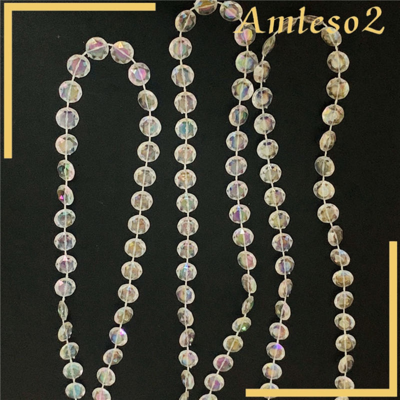 1 Cuộn Chuỗi Hạt Pha Lê 50Ft 14mm Trang Trí Giáng Sinh