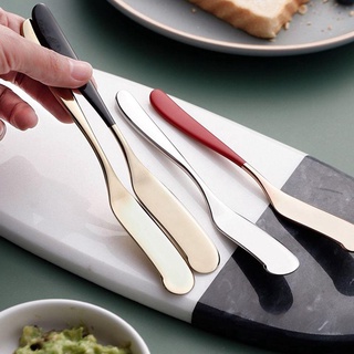 ALISON Multi Function Butter Spreader Stainless Steel Cheese Spreader Butter Scraper Tableware Restaurant Supplies Kitchen Gadgets Dining for Dessert Cutlery Cheese Tool/Multicolor