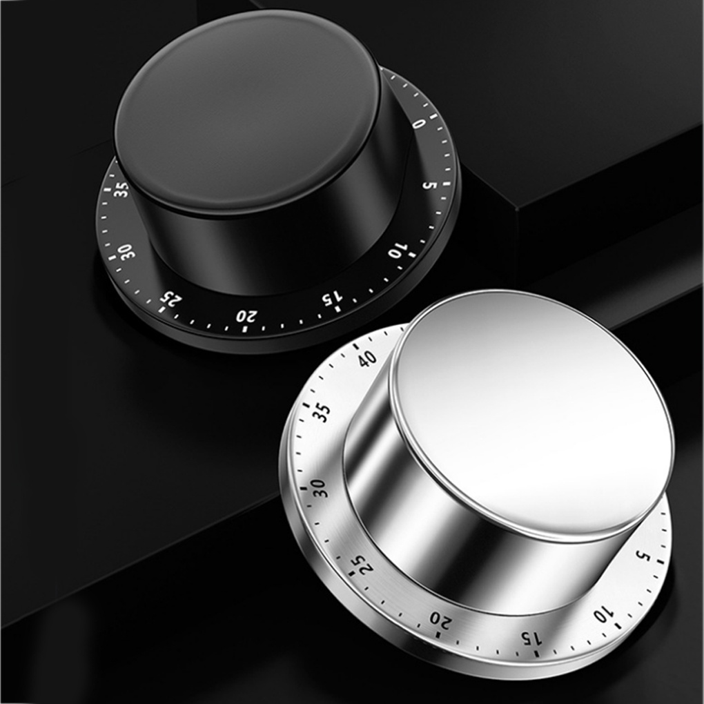 Kitchen Timer Precise Mechanical Stainless Steel Alarm Clock Countdown Cooking Timing Reminder Tools Stop Watch ELEN