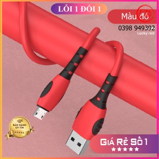 [HÀNG CAO CẤP] Dây sạc micro usb  - Cáp sạc chân dẹt, sạc nhanh, siêu bền, chống gập, 4 màu