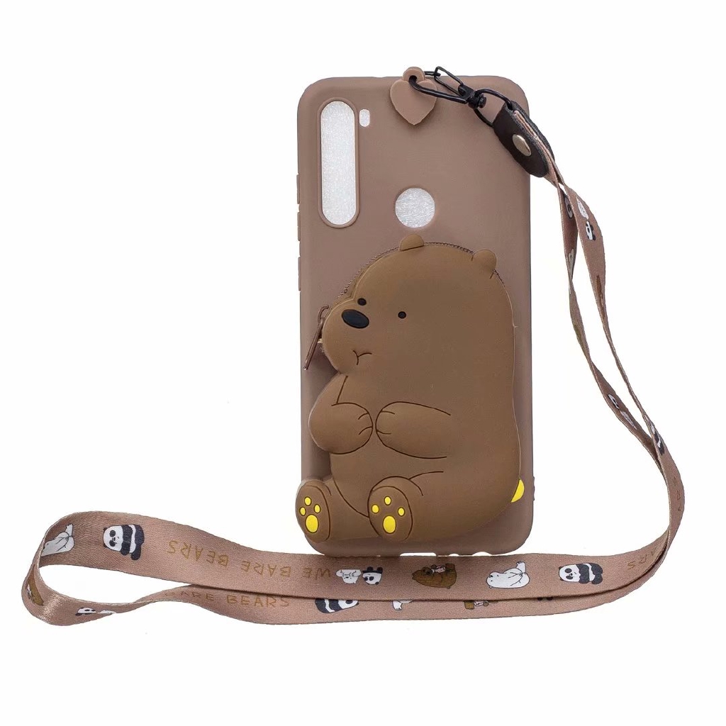 3D cartoon bear zipper coin purse Apple iPhone 6 7 8plus xs max i11pro max | BigBuy360 - bigbuy360.vn