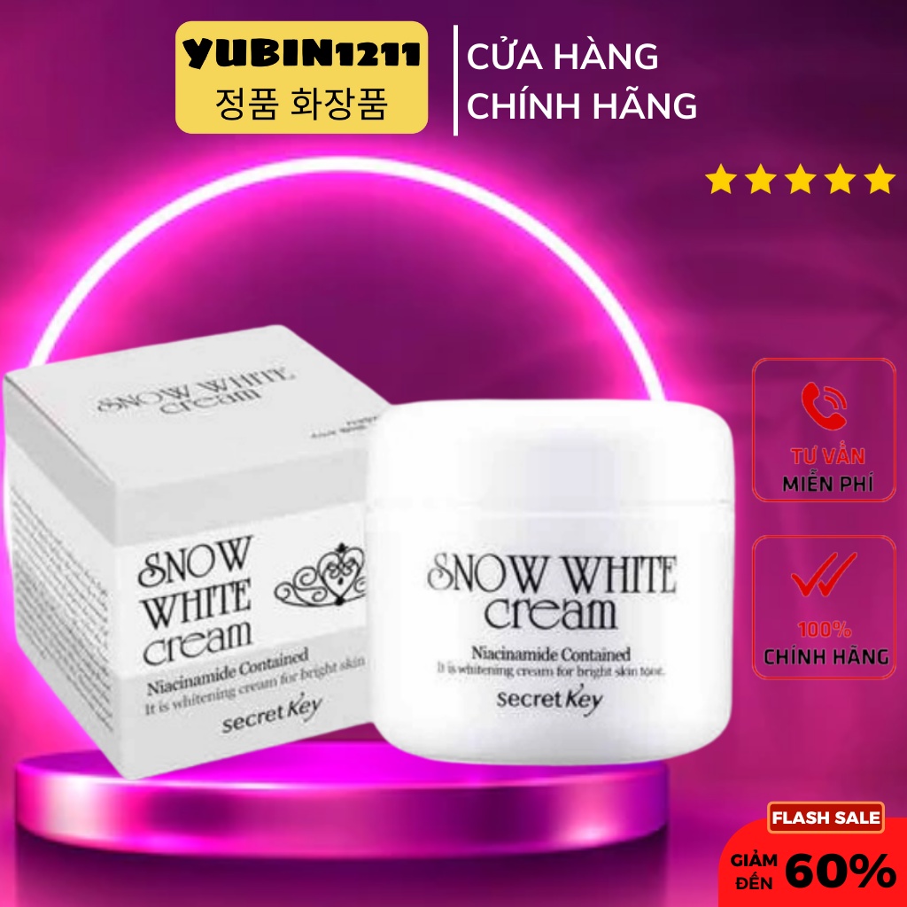 Kem Dưỡng Trắng Da Secret Key Snow White Cream 50g