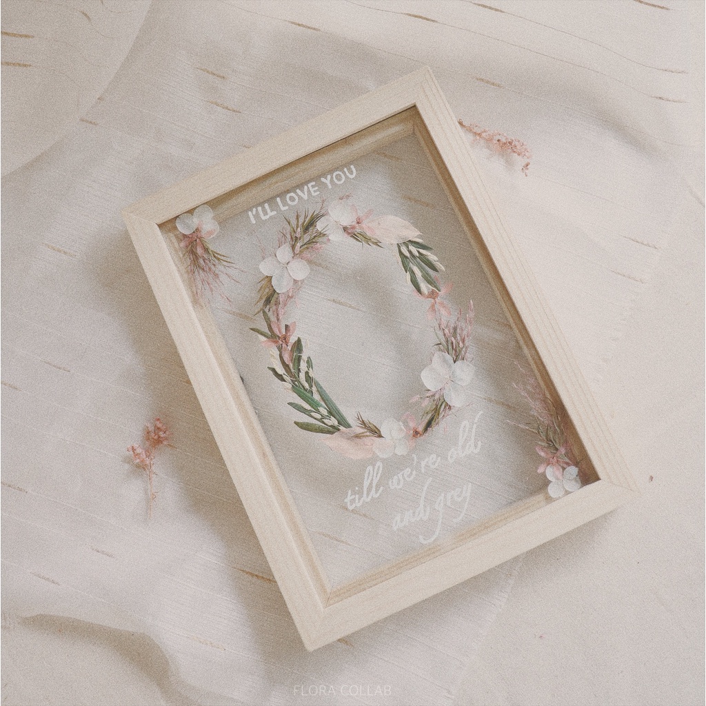 Flora Collab | Tranh hoa khô handmade - Mẫu kết vòng hoa