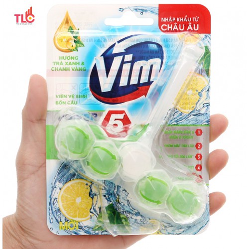 Viên Vệ Sinh Bồn Cầu Vim Power Hương Chanh, Lavender 55g/ Viên Thả Bồn Cầu Sạch Khuẩn Thơm Mát