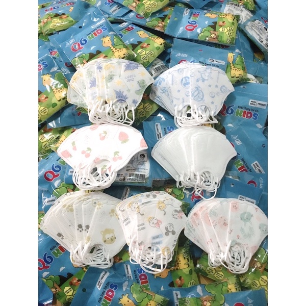 Khẩu Trang Trẻ Em Q6 Kids Cho Bé 6 Tháng-2 Tuổi(Sét 10c)