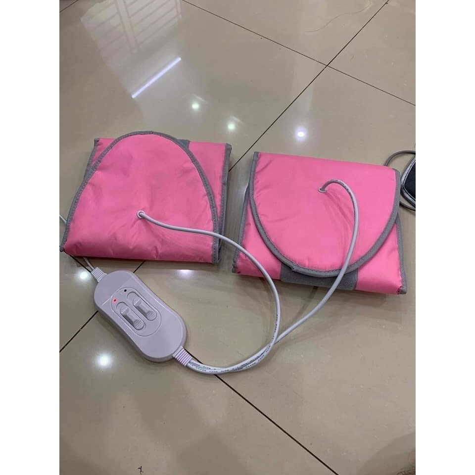Đai quấn nóng rung giảm béo bắp đùi bắp tay MÀU HỒNG CÓ CHẾ ĐỘ MASSAGE