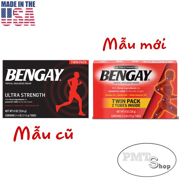 [USA] Kem giảm đau BENGAY dầu nóng xoa bóp 113g | 226g - Mỹ