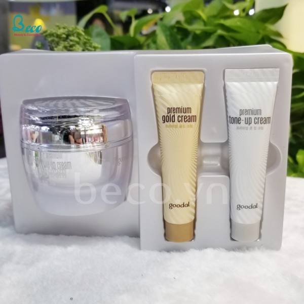 Set Kem ốc sên Goodal Premium Tone-up Cream Gift Set Hàn Quốc 50ml