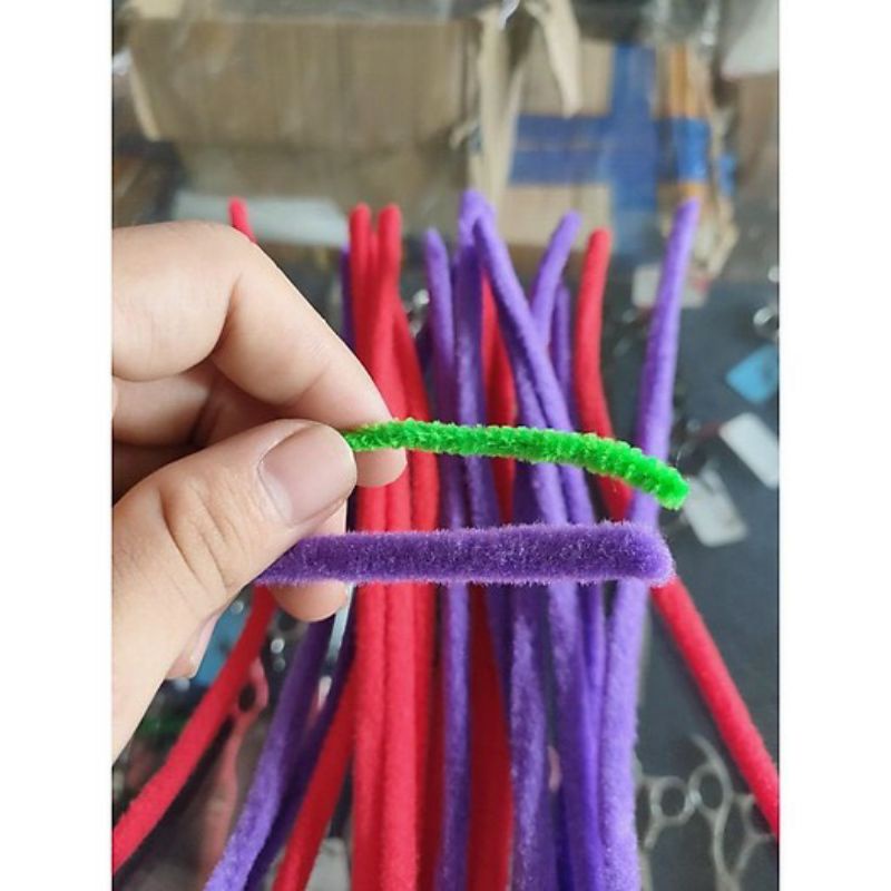 Dây kẽm nhung uốn tóc con sâu