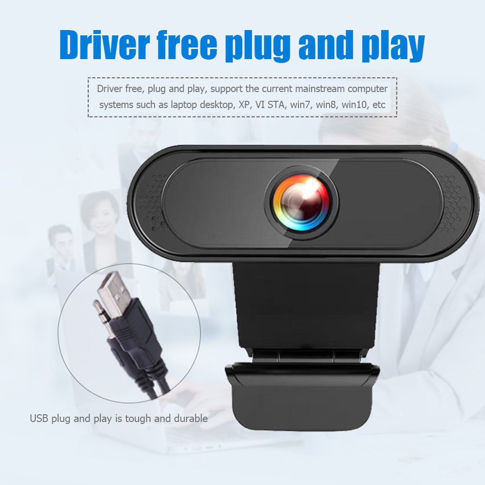 Webcam Mini HD 1080p 720p Rõ nét Chân thực Tích Hợp Micro Cho Máy Tính/TV | BigBuy360 - bigbuy360.vn