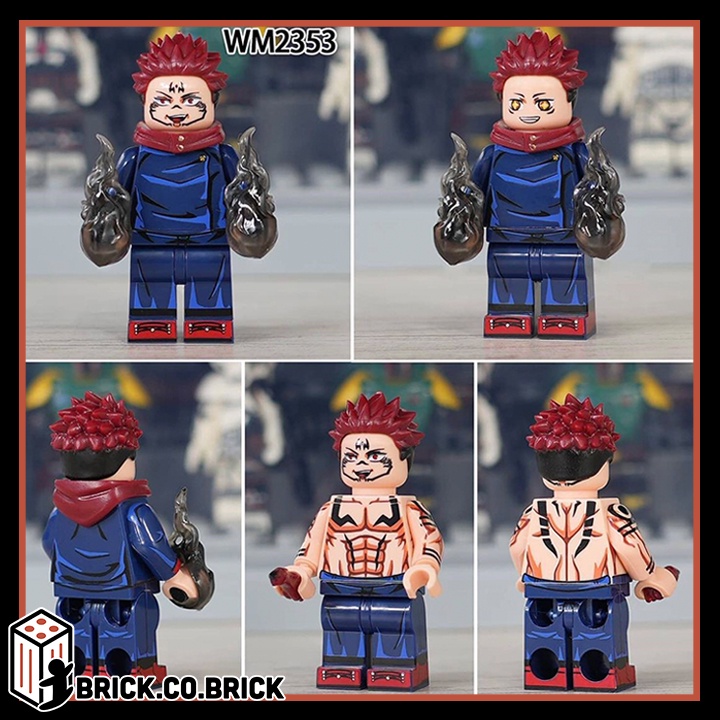 Mô hình Jujutsu Kaisen Minifigure Chú Thuật Hồi Chiến Đồ Chơi Lắp Ráp Anime Nổi Tiếng Nhật Bản Gojo Yuji Hanao WM6139
