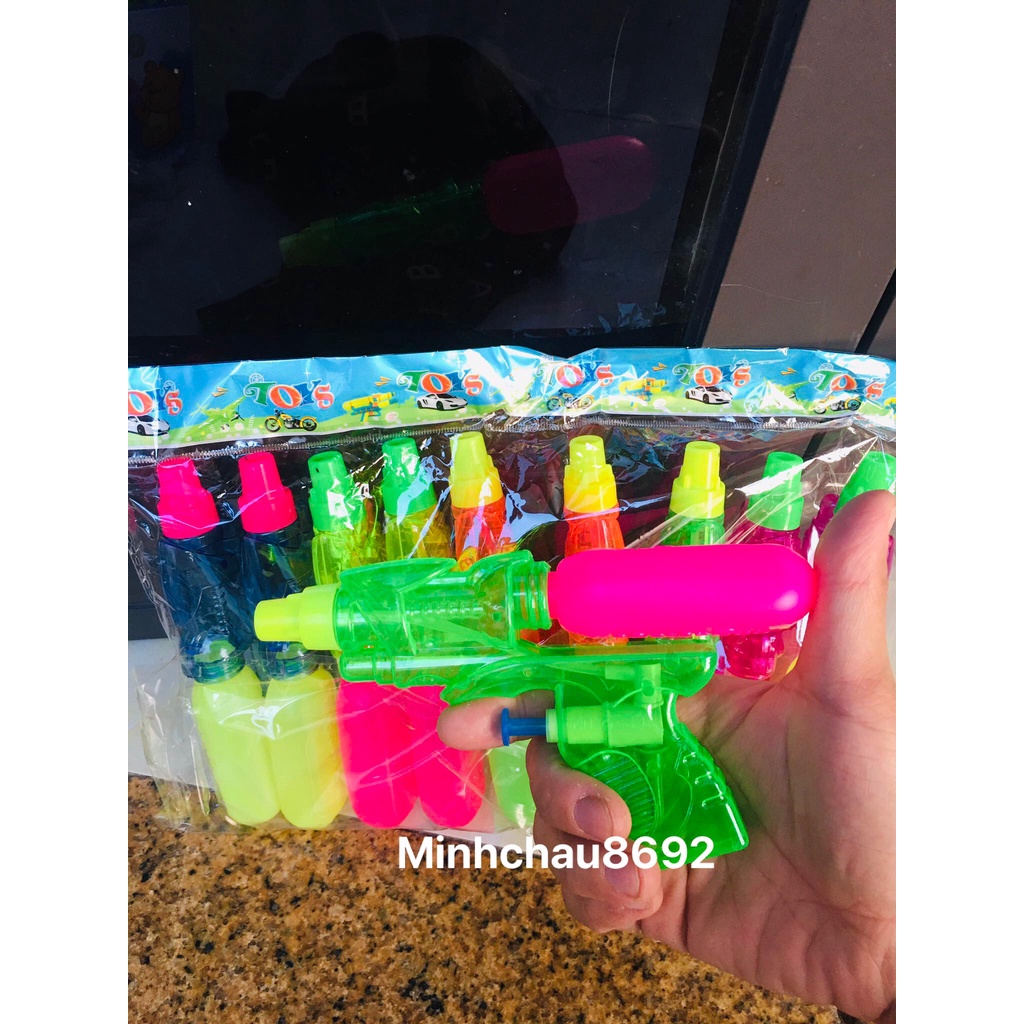 đồ chơi phun nước cỡ 15cm x 10cm - bịch 10 cây