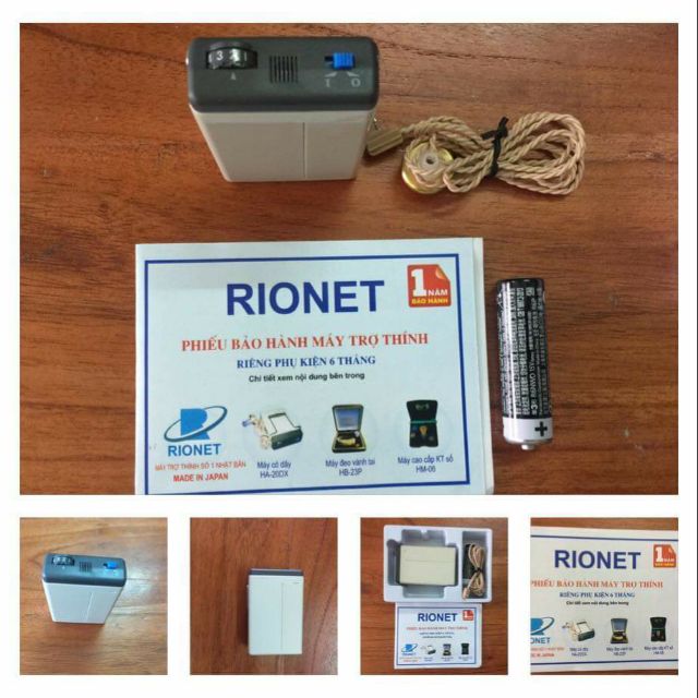 Máy trợ thính Rionet HA 20DX - Rionet HA 20DX 1 bảo hành chính hãng 12 tháng