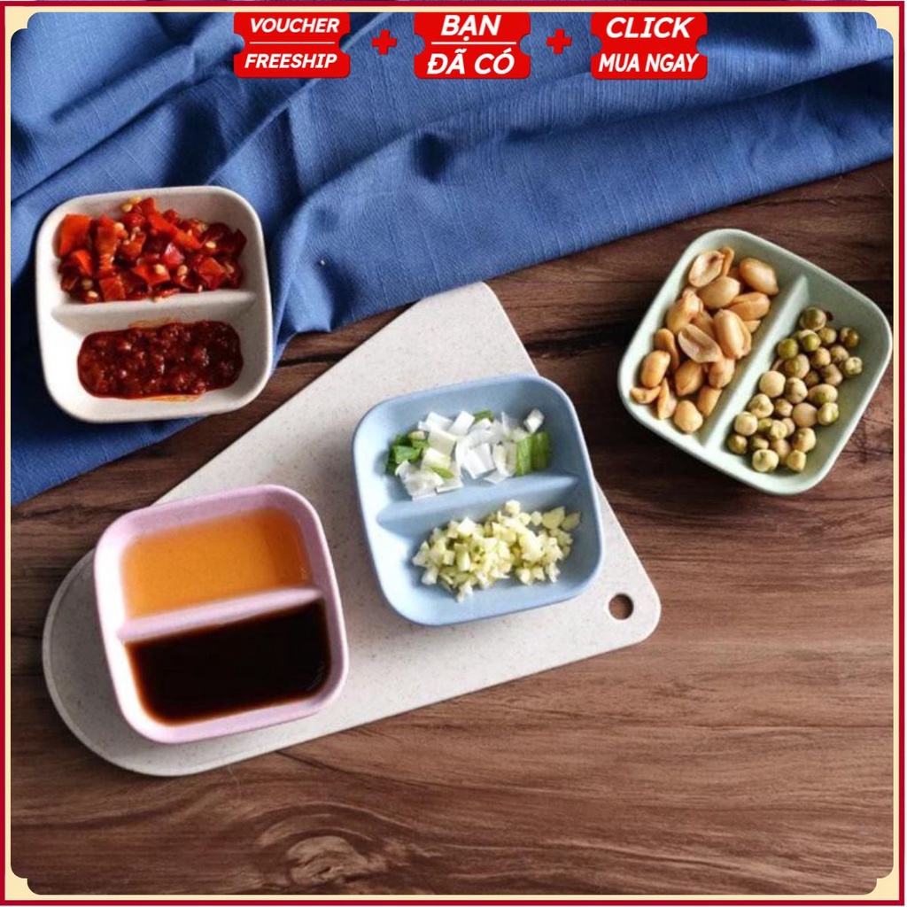 #Đĩa Đựng Gia Vị 1 Ngăn/2 Ngăn Kiểu 2 (Chọn Kiểu Dáng)