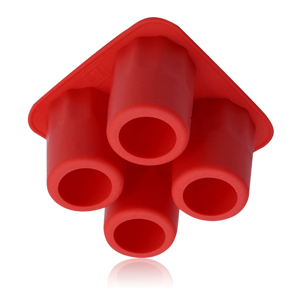 [Coco] Ice Mold 4-Cavity Silicone Ice Cube Tray Portable Flexible Mould Cup Kitchen Utensil Bakeware