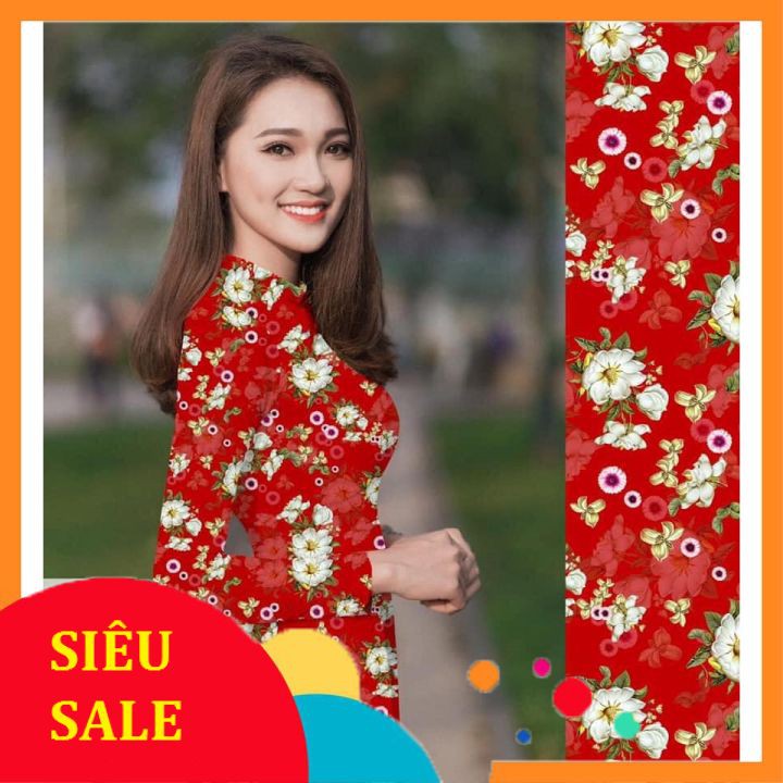 [SALE SẬP SÀN] ÁO dài lụa nhật in 3d