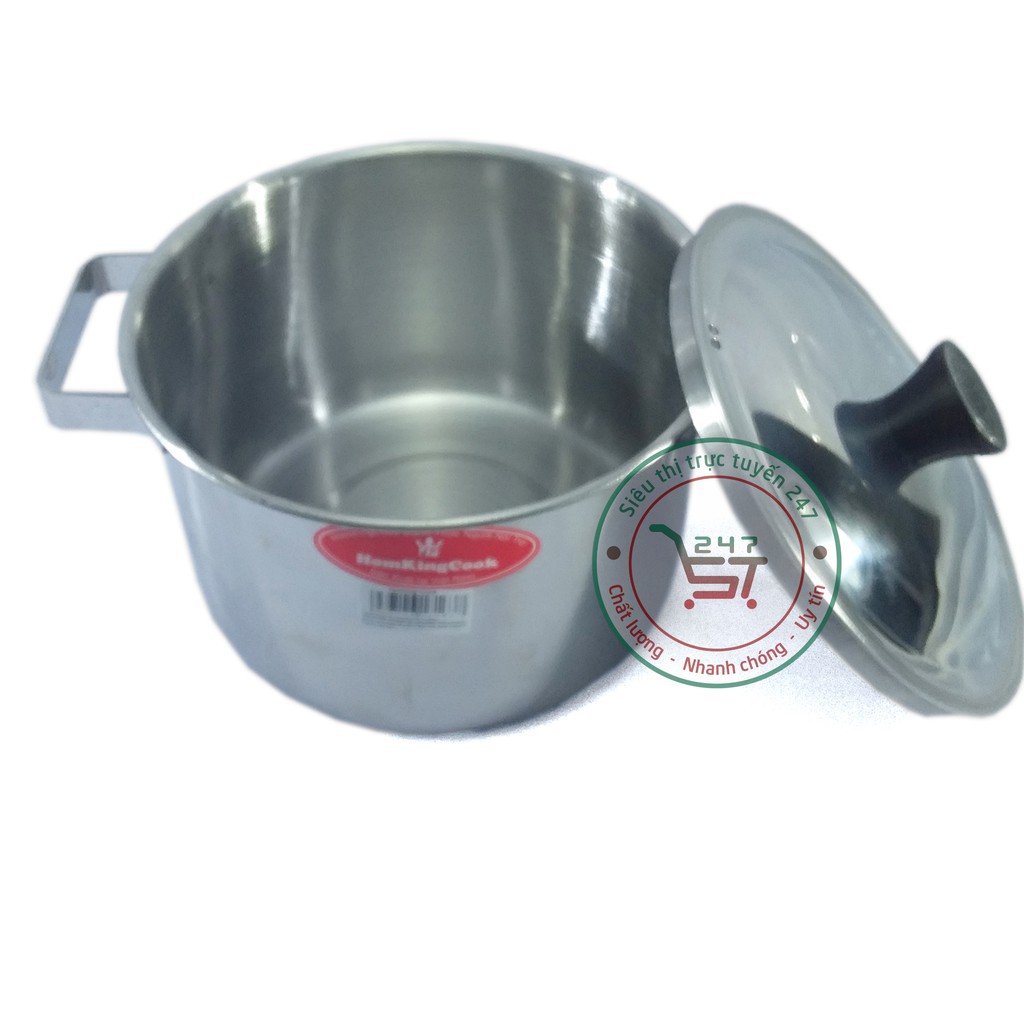 Nồi inox 20 cm Rainy TTSUP16 bền đẹp sáng bóng