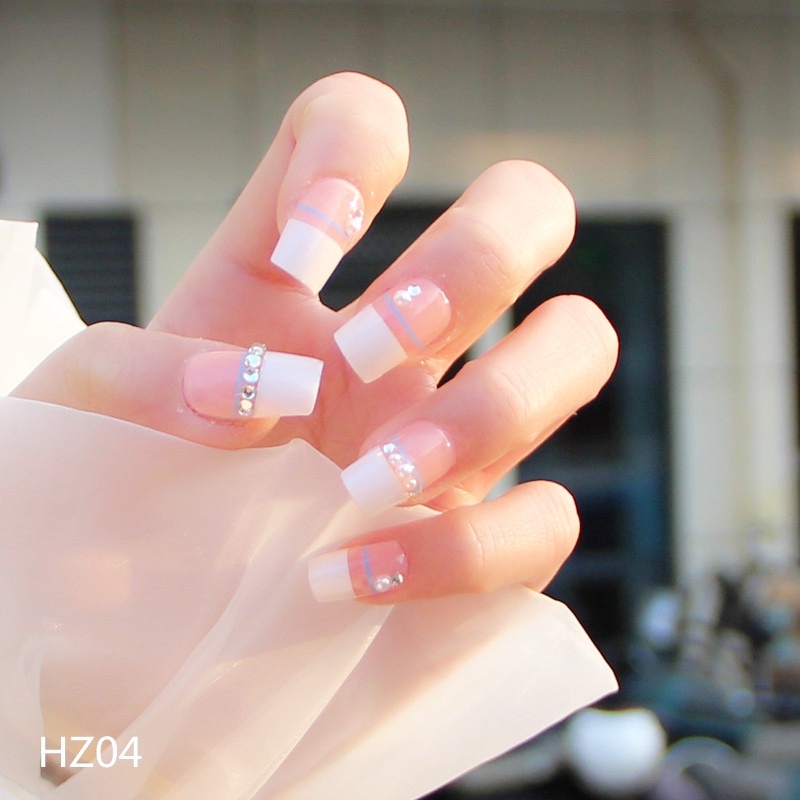 Set 24 móng tay giả nhiều kiểu dáng thiết kế xinh xắn dùng trang trí