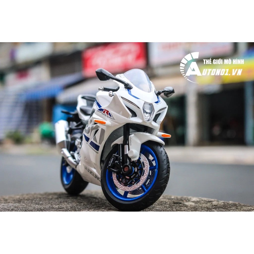 MÔ HÌNH XE SUZUKI GSX-R1000 WHITE 1:12 MSZ 7208