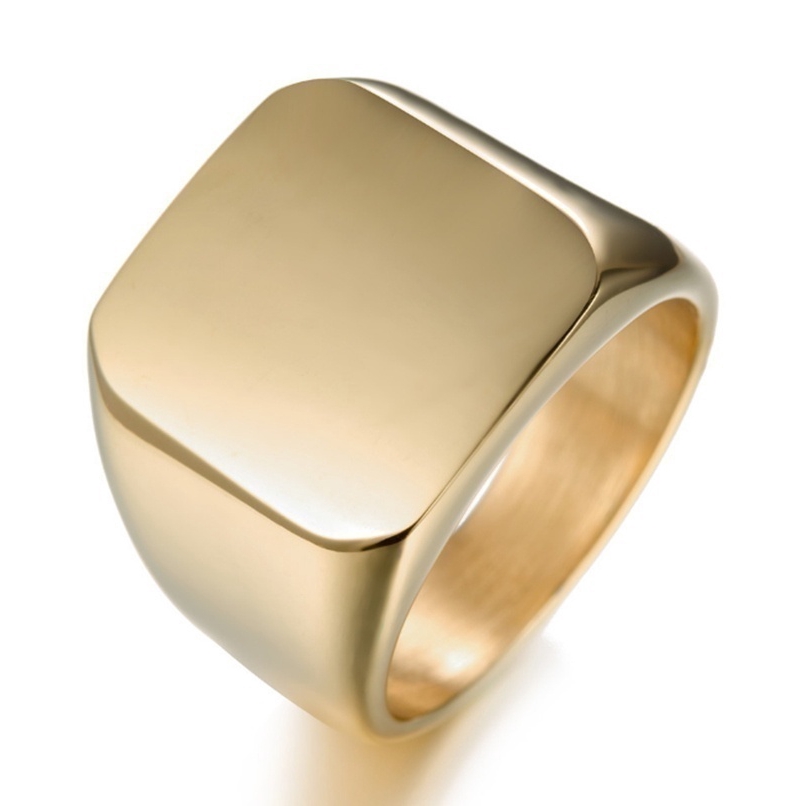 Nhẫn thời trang chất liệu inox 316L trơn được đánh bóng dành cho nam