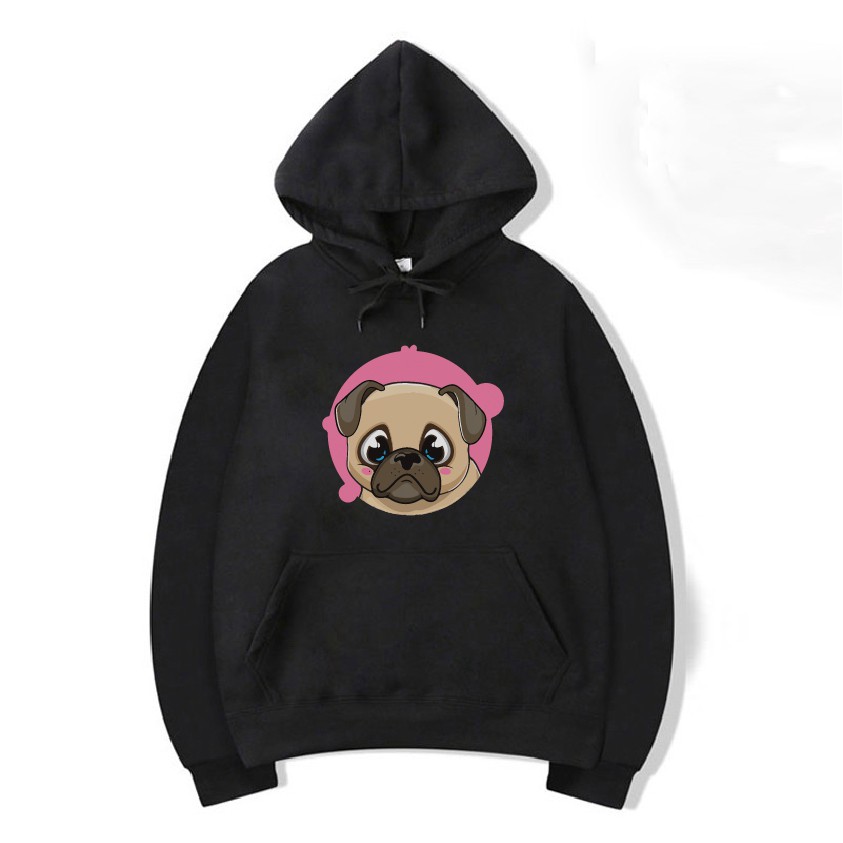 [Gió mùa về] Áo nỉ Hoodie thu đông hoạt hình chó Pub form suông rộng Unisex cá tính cho nam nữ | BigBuy360 - bigbuy360.vn