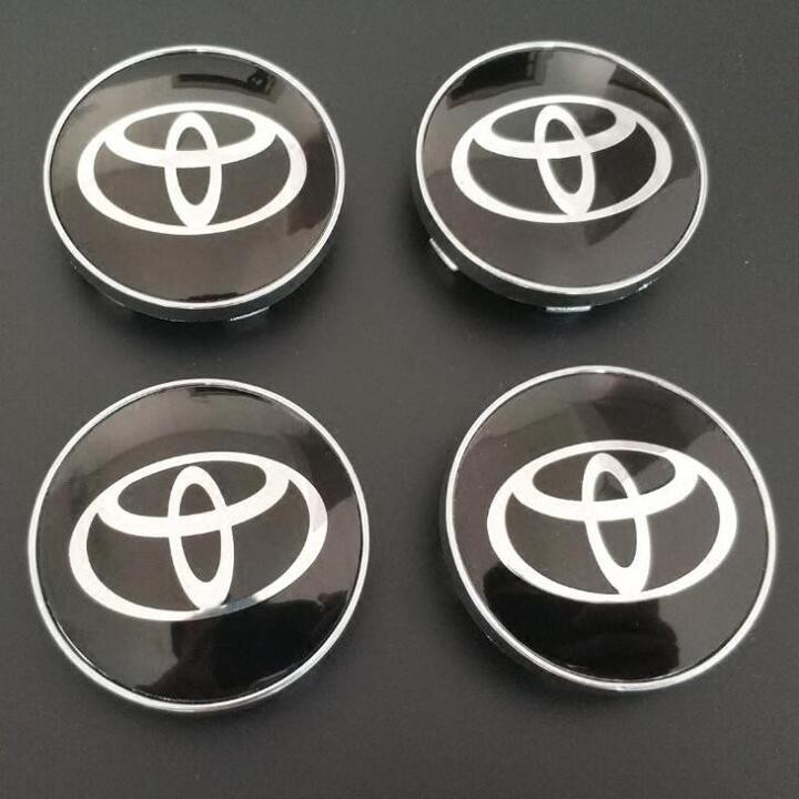 Logo chụp mâm, ốp vành xe ô tô Toyota đường kính 60mm: Mã sản phẩm TOYOTA60