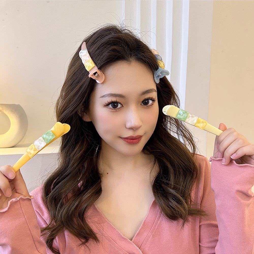 Kẹp Tóc Mỏ Vịt Bằng Acrylic Xinh Xắn WMES15H Cho Bạn Gái