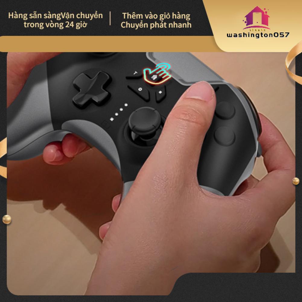 Washington057 Bộ điều khiển chơi game không dây rung đa năng Bluetooth Gamepad dành cho Switch IOS Windows Android