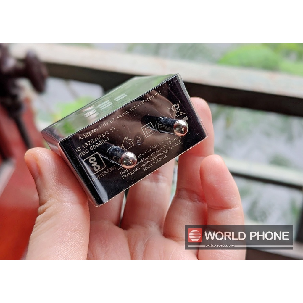 Bộ cáp sạc nhanh 18W Blackberry chính hãng, Sạc BB Key2, Keyone, Motion, Evolve X