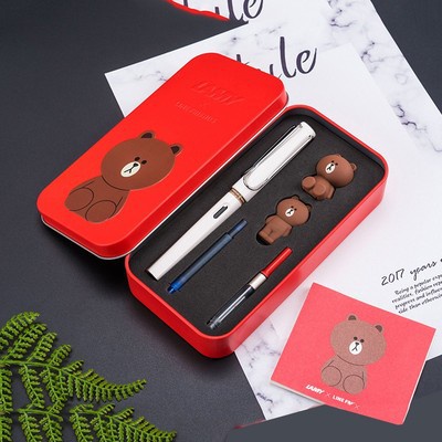 German LAMY limited edition hunter net red pen primary school students writing and practicing special ink gift box