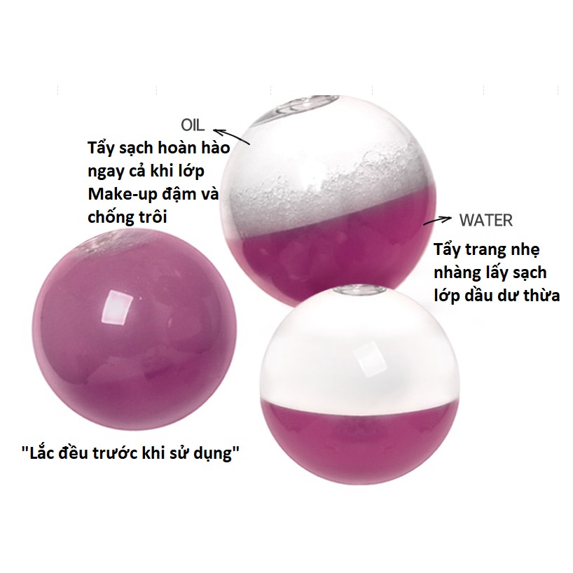 Nước tẩy  trang mắt môi Merzy Good Berry Lip Eye Remover